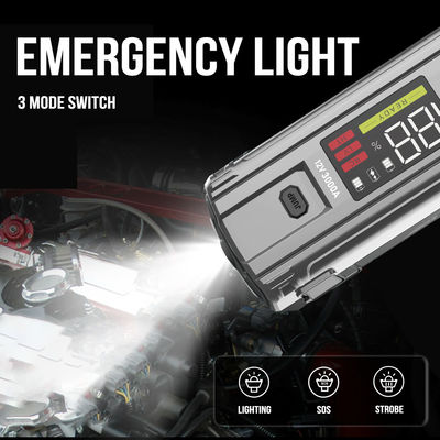 Multifunción 4 en 1 emergencia PD 65W 3000A Pico de corriente de la batería Booster Power Bank Jump Starter
