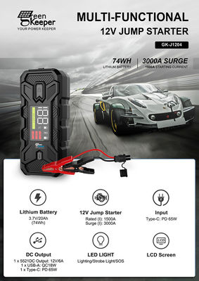 20000mah Jump Starter Pack portátil Utrai Booster 1500A con luz LED para emergencias