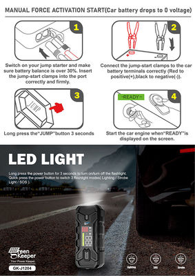 20000mah Jump Starter Pack portátil Utrai Booster 1500A con luz LED para emergencias
