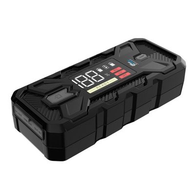Banco de energía y linterna de luz verde 2024 3000A 20000mAh High Power Car Jump Starter