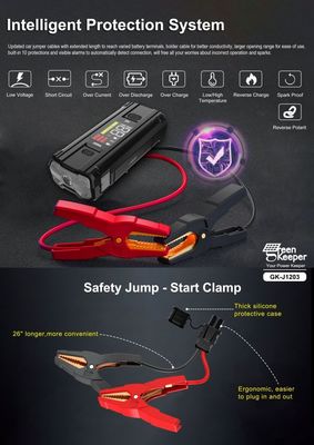 Batería de automóvil Jump Starter UltraSafe Super Capacitor 3000A Banco de energía para vehículos Camión
