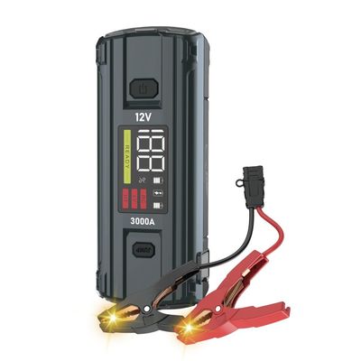 Función de la pantalla LCD UltraSafe 12V 24V 3000A Batería de refuerzo de paquete para el arranque del salto del coche