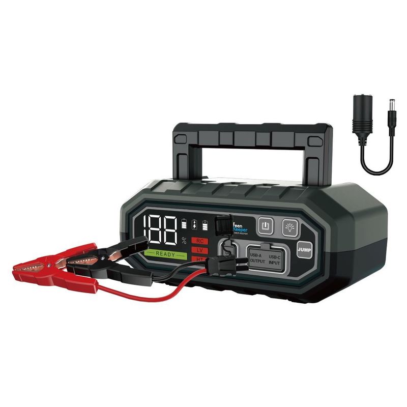 Jump Start Cualquier coche de gasolina o diesel de 10.0L con 4000A Batería Jump Starter y salida USB