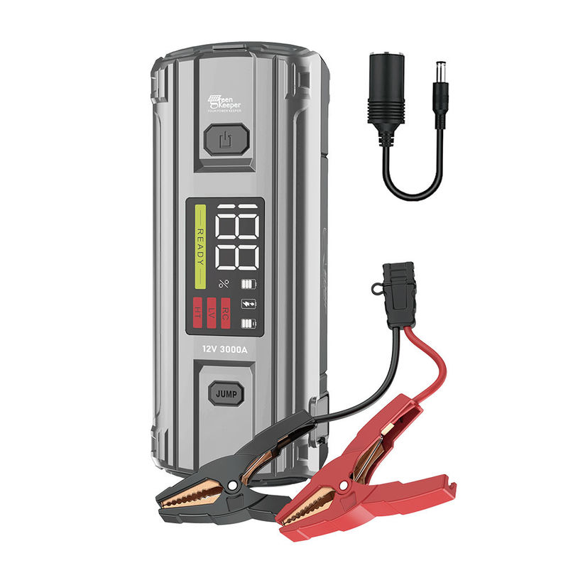 J1203 PD65W 12v 3000A arrancador de salto de automóvil de alta potencia con salida de corriente continua de linterna para automóviles pequeños