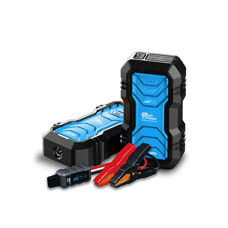 J1202 Fuente de alimentación de emergencia para vehículos de conducción Booster 12v Car Jump Starter con luz de trabajo led