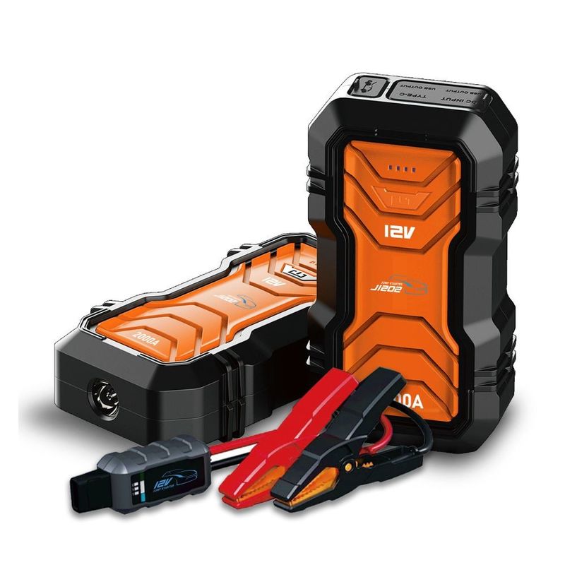 Salida de carga por USB-A arrancador portátil 2000A 16000mAh para arranque de emergencia
